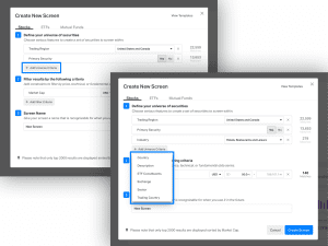 Setting up the Koyfin sorter
